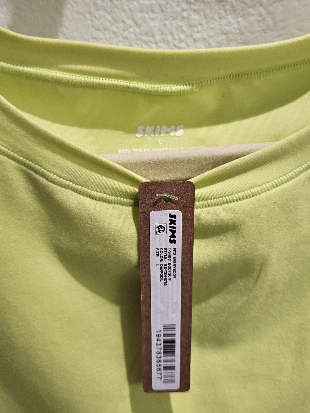 SKIMS Neon Lime Bodysuit